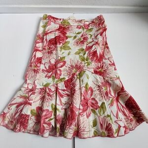 🆕 Speechless All over Floral print boho fairy cotton godet juniors Midi Skirt_7